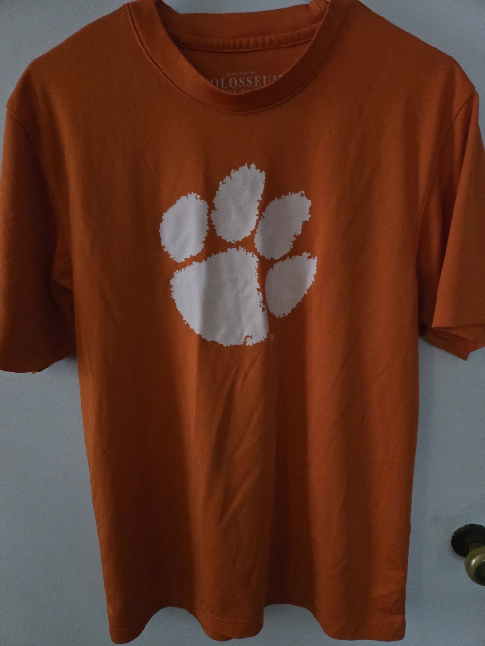 Clemson Colosseum Orange Athletic Logo Tee